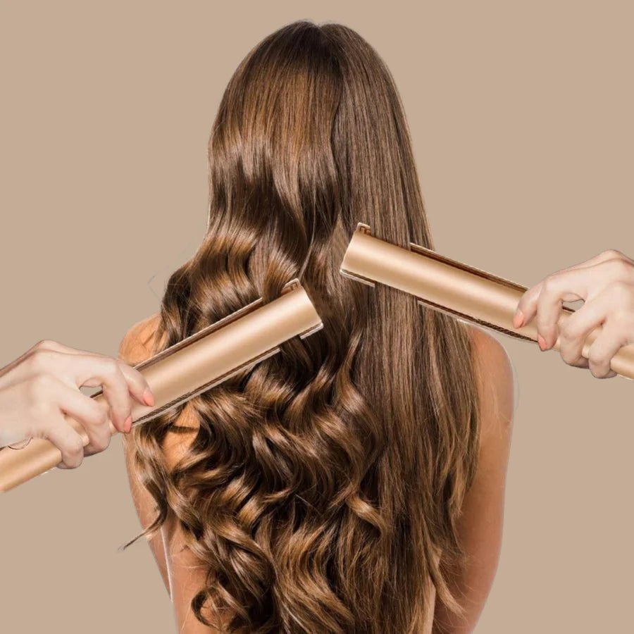 WaveGlide™ – 2-in-1-Haarglätter und Lockenstab | 50% Rabatt
