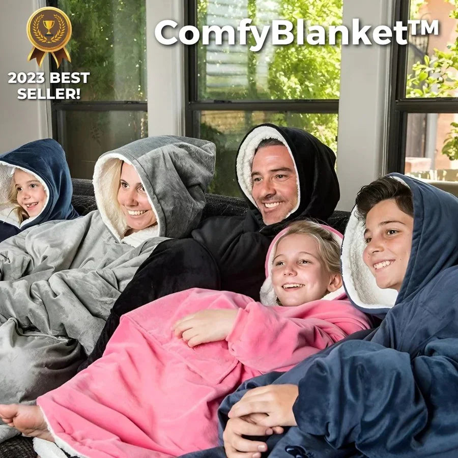 ComfyBlanket™ – Ultrawarmer Sherpa-Fleece-Hoodie für maximale Gemütlichkeit [50% Rabatt]