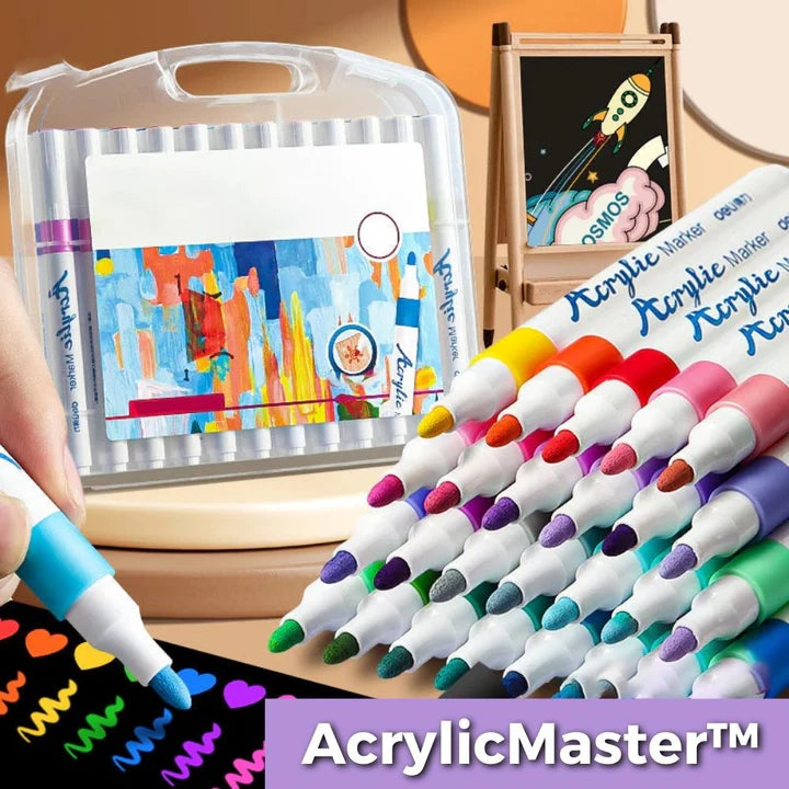 50% Rabatt | AcrylicMaster™ Acrylmarker-Set für Jung und Alt | Letzter Tag Rabatt