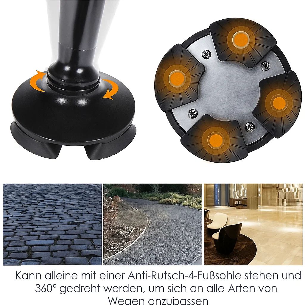 WalkRest™ – Höhenverstellbar, rutschfeste Basis, Alarmfunktion, leichtes Aluminium [50 % Rabatt]