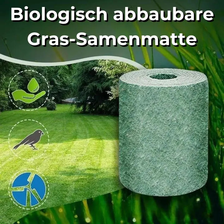 SeedMat™ - Pflegeleichte Bio-Rasensamenmatte [1 + 1 Gratis]