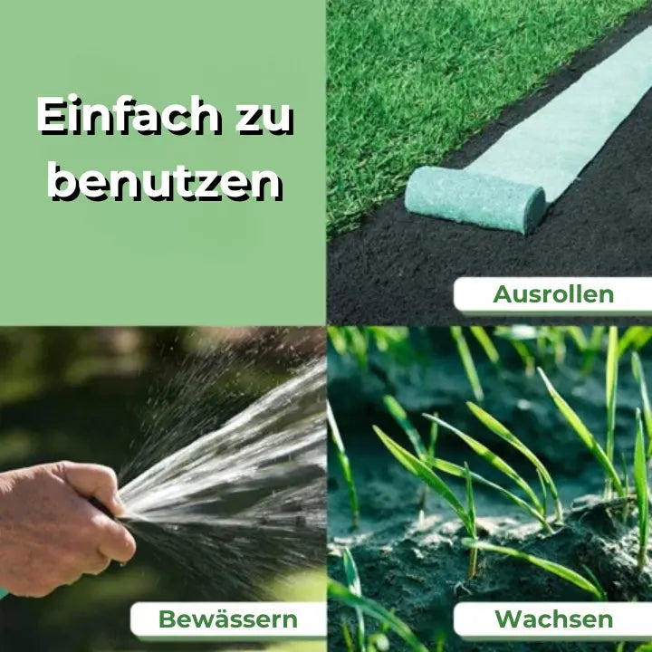 SeedMat™ - Pflegeleichte Bio-Rasensamenmatte [1 + 1 Gratis]