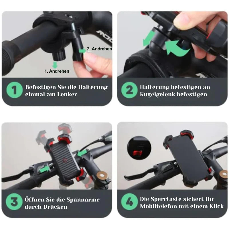 PhoneDock™ – Sichere Dreh-Telefonhalterung für Radfahrer | 50% Rabatt