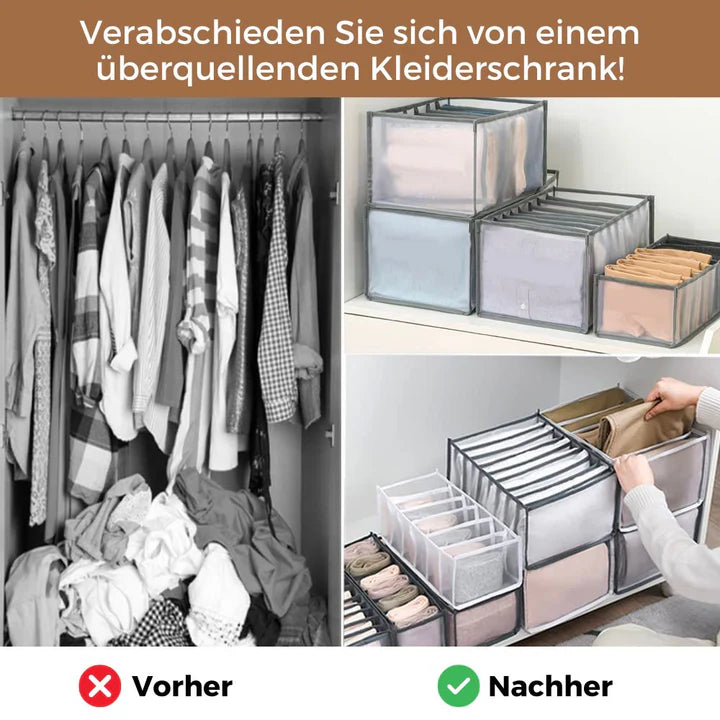 OrganizePro™ Kleiderschrank-Organizer (3stk) | 50% Rabatt