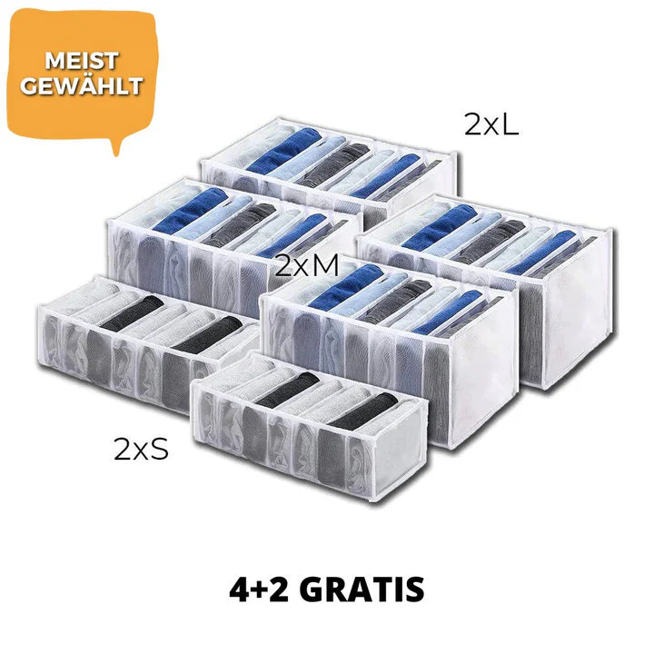 OrganizePro™ Kleiderschrank-Organizer (3stk) | 50% Rabatt