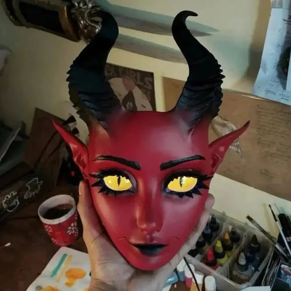 Babydoll-Maske – Dark-Aesthetic Accessoire für Rollenspiel & Cosplay