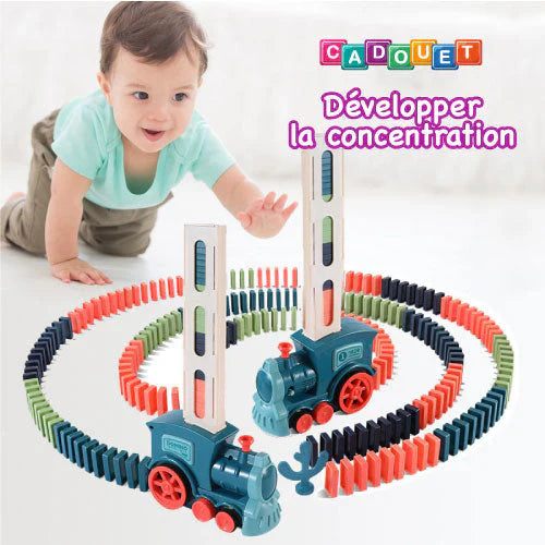 DominoTrain™ – Automatischer Dominostein-Zug für grenzenlosen Spielspaß [50 % Rabatt]