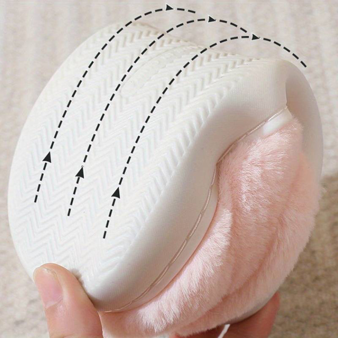 Warme Damen Hausschuhe mit Katzenmotiv – weiche & gemütliche Pantoffeln