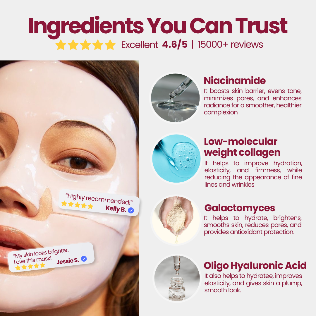 Nifora™ – Intensiv-Pflege-Maske für jugendliche, strahlende Haut [1 + 1 Gratis]
