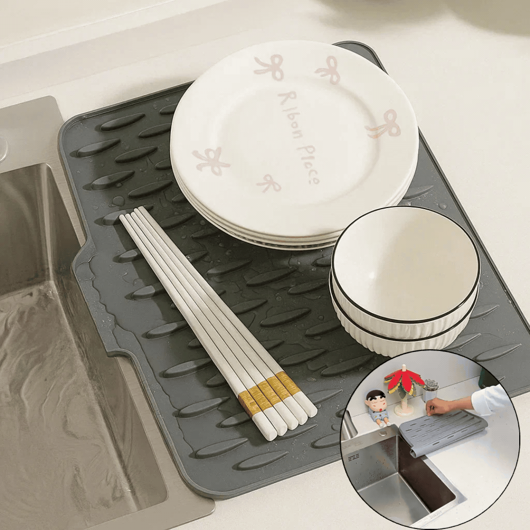 DryShield™ – Silikon-Trocknungs- und Hitzeschutzmatte – flexibel & BPA-frei [50 % Rabatt]