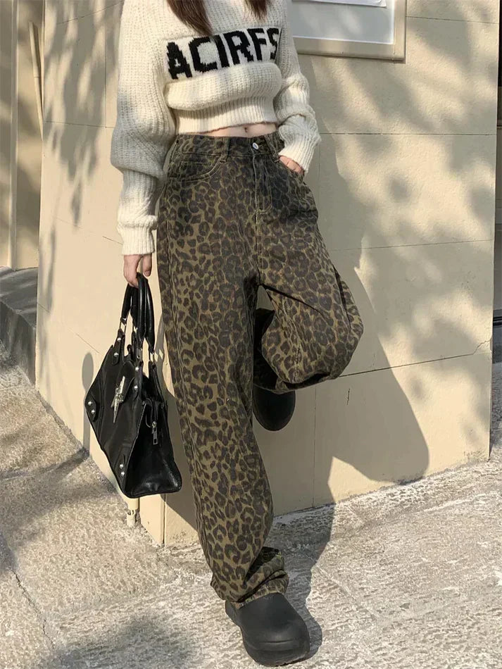 Meike™ – Stylische Jeans mit trendigem Leopardenprint [50 % Rabatt]