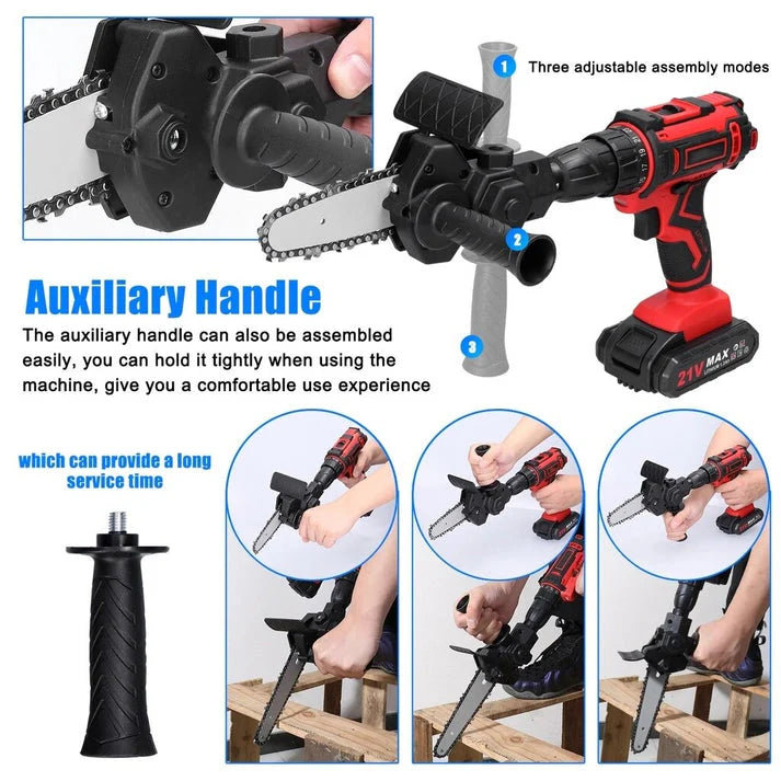 DrillSaw™ – 4/6-Zoll-Bohreradapter für Kettensäge | 50% Rabatt
