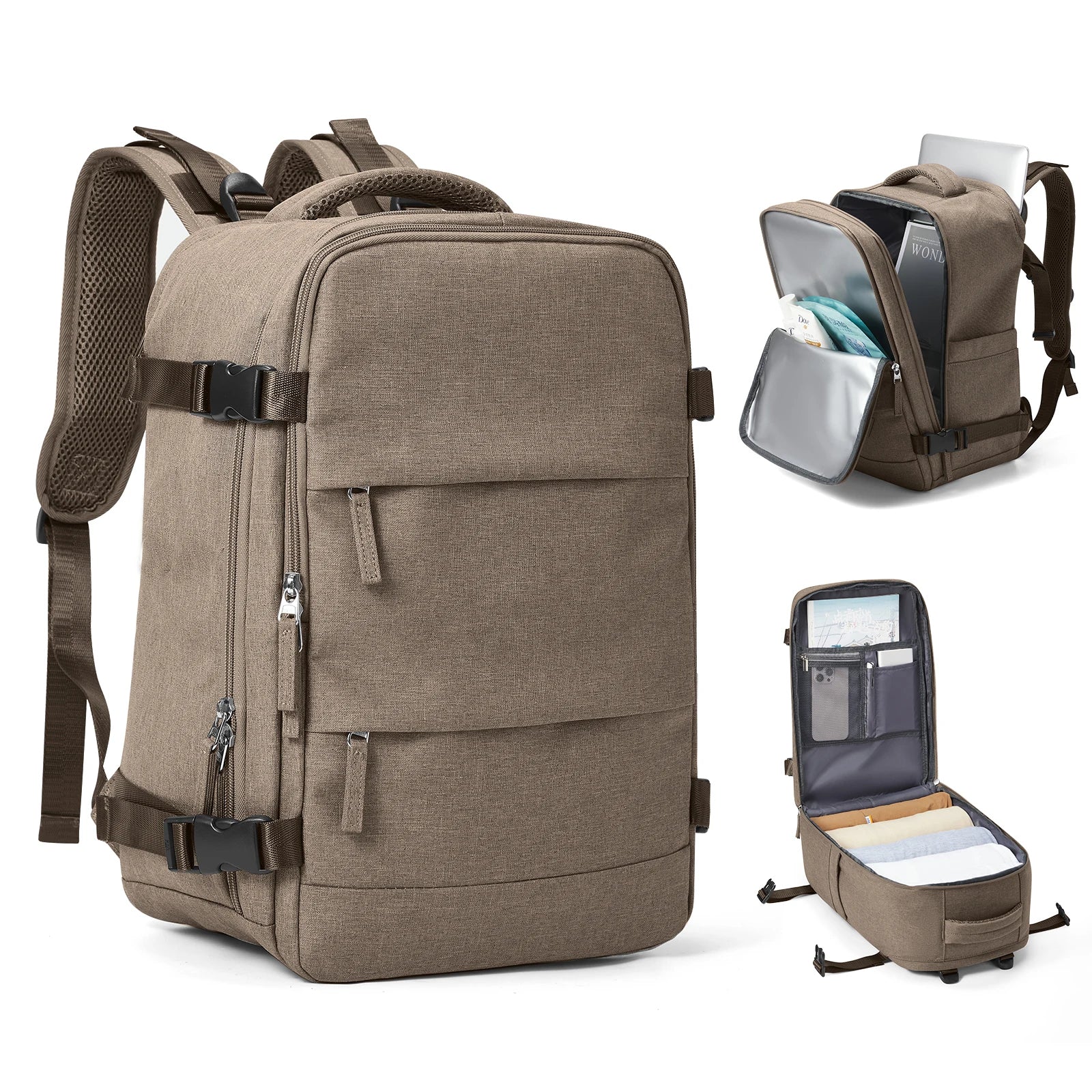 Travomate Laptoprucksack 35 L – Wasserdicht mit Nassfach & USB-Port
