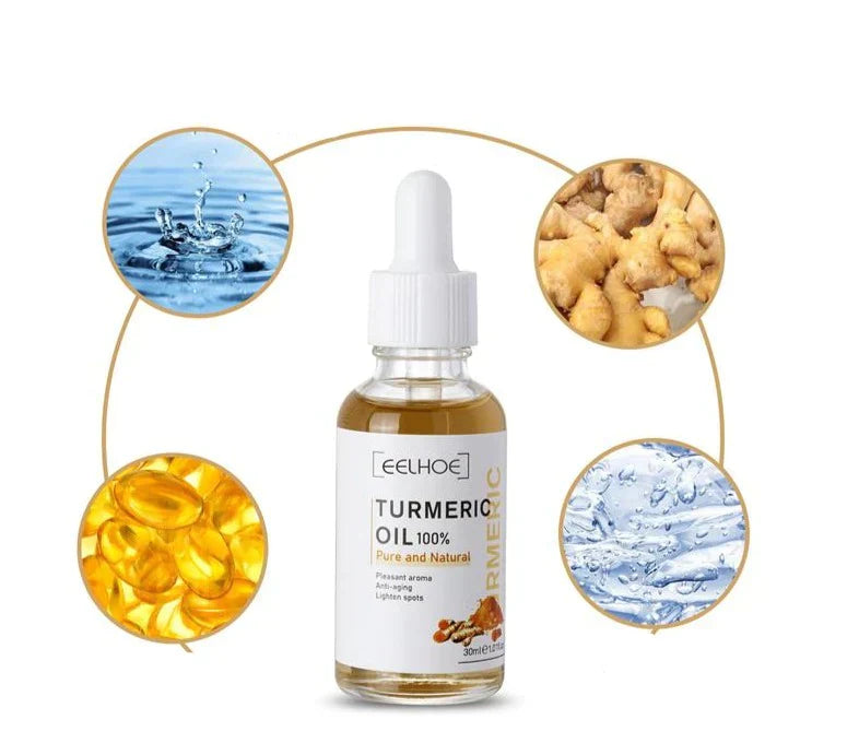 Kurmina Kurkuma Aufhellungsserum – Natürliches Serum gegen dunkle Flecken, Pigmentstörungen und Hautverfärbungen für strahlend glatte Haut