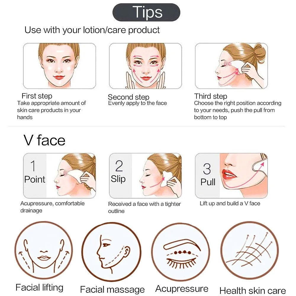 RollPro™ - Jade Gua Sha Gesichtswalzen-Set (4PCS) [50% Rabatt]