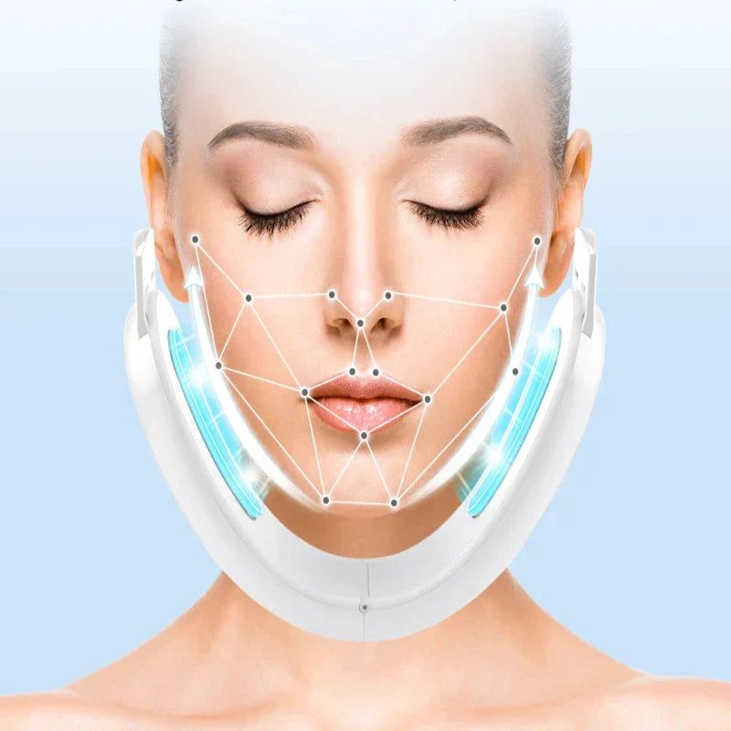 GlowSculpt EMS Gesichtslifting Gerät mit LED-Therapie & Anti-Aging-Funktion