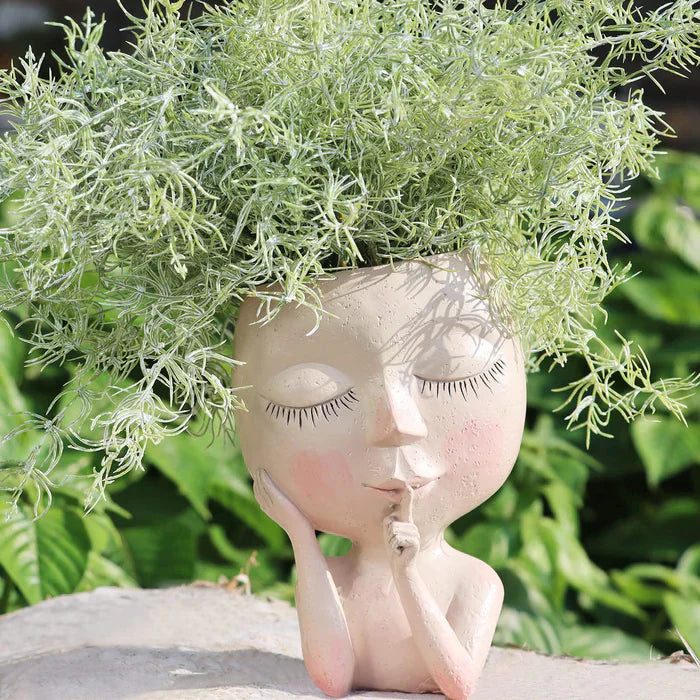 50% Rabatt | GardenCharm™ – Kunstvolle Lady Face Pflanzenvase [Letzter Tag Rabatt]
