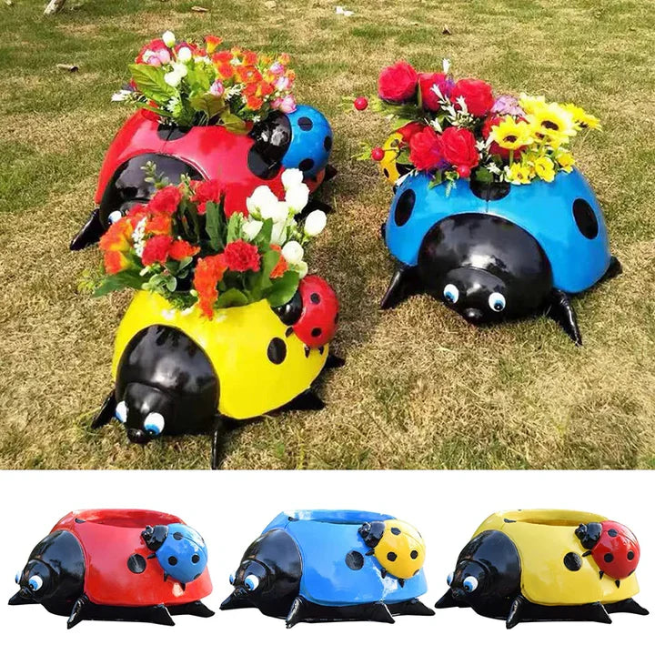 LadyBug™ Bunter Marienkäfer Blumentopf | 50% Rabatt