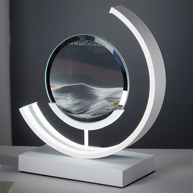 SandLuna 3D Sandlampe – LED Kunstlicht für modernes Zuhause