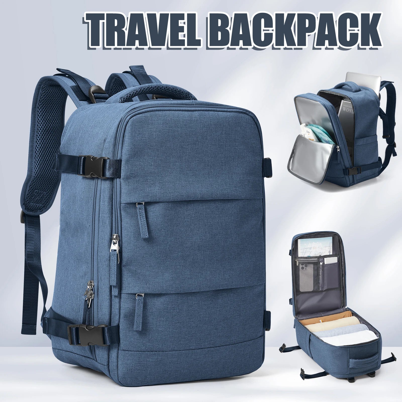 Travomate Laptoprucksack 35 L – Wasserdicht mit Nassfach & USB-Port