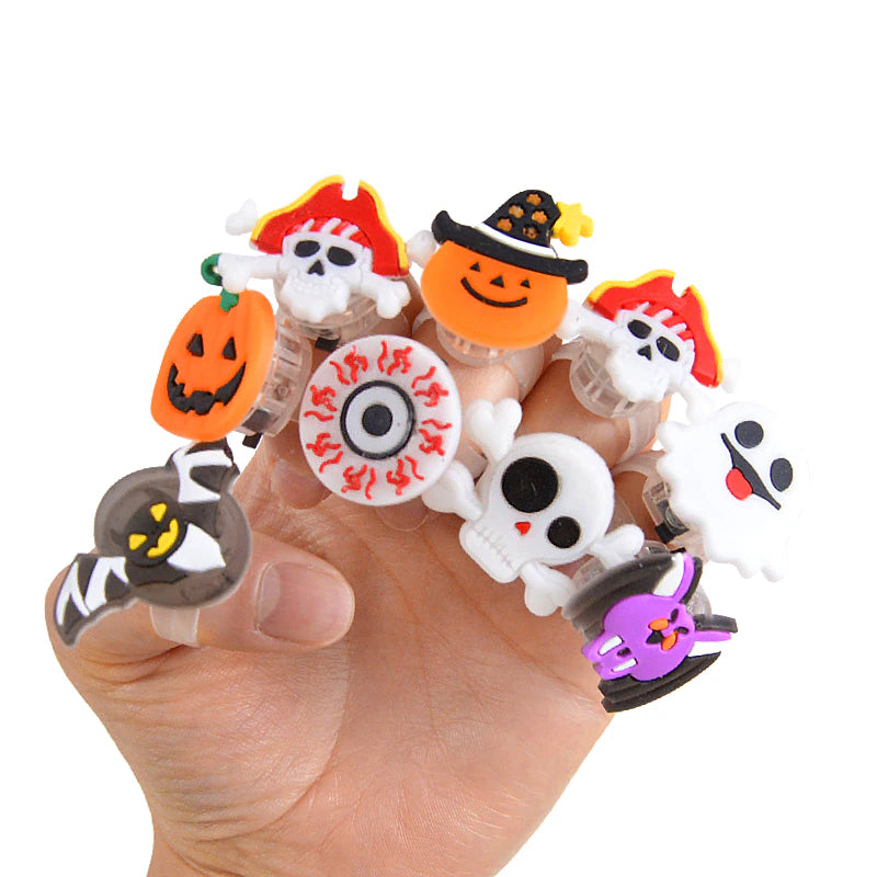 10 + 10 Gratis | SpookyRings™ LED-Halloween-Ringe