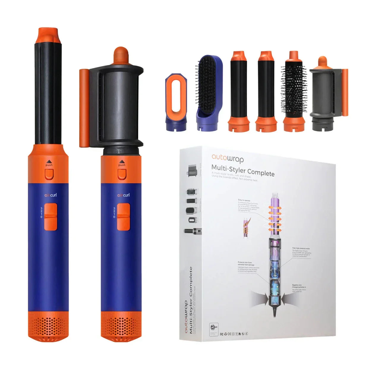 GlowMuse 5-in-1 Warmluftbürste mit Keramikbeschichtung & Volumenfunktion