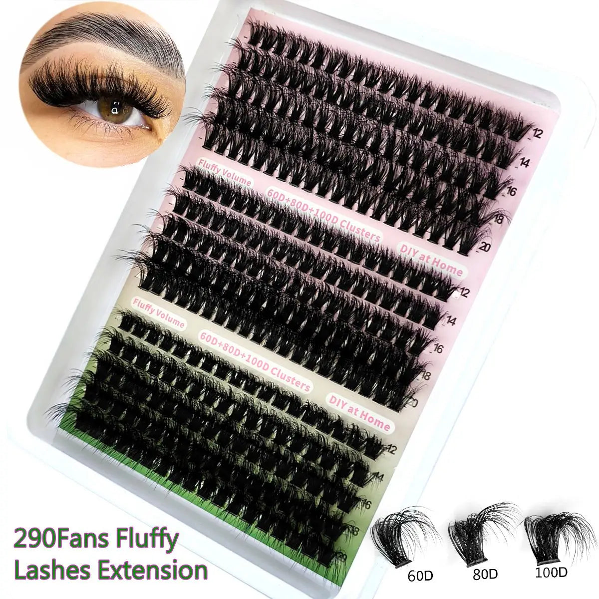 LashGlam™ – 5D-Cluster-Wimpern für einen dramatischen, voluminösen und glamourösen Look [50% Rabatt]