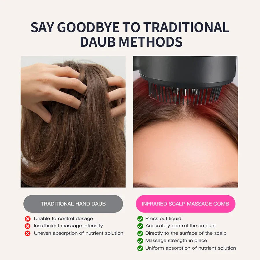 HairVive™ - Infrarot-Kopfhautmassagekamm | 50% Rabatt