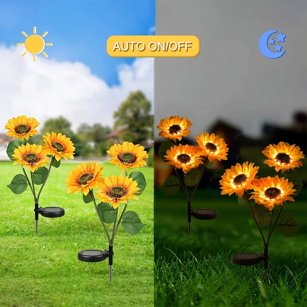 SolarBloom™ - Sonnenblumen-LED-Solarzellen [1 + 1 Gratis]