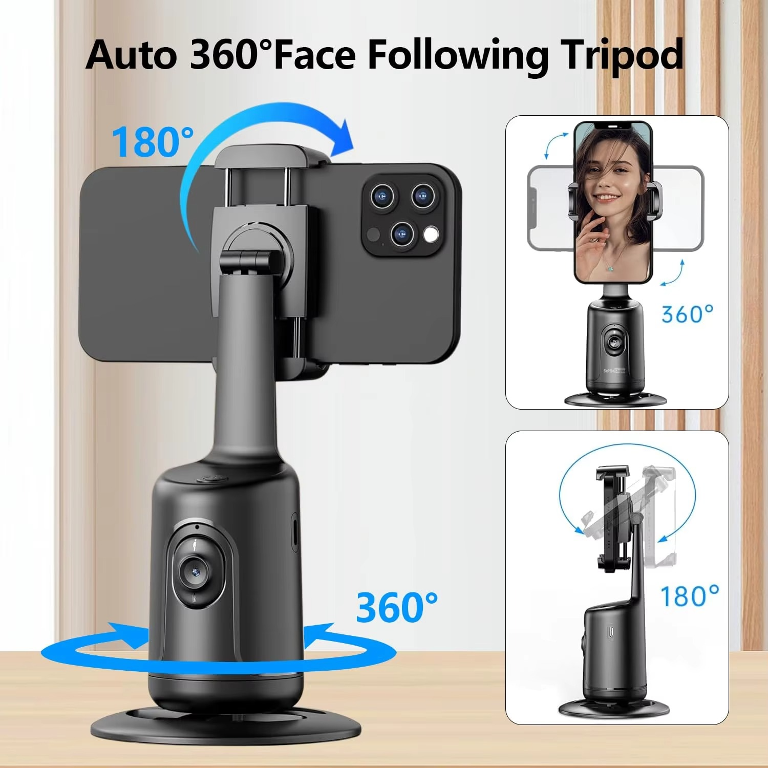 GimBot™ – Auto-Tracking Handyhalter mit 360° Gesichtserkennung & integriertem Selfie-Licht [50 % Rabatt]