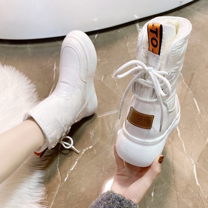 Wasserdichte Damen Knöchelstiefel mit Warmfutter & rutschfester Sohle