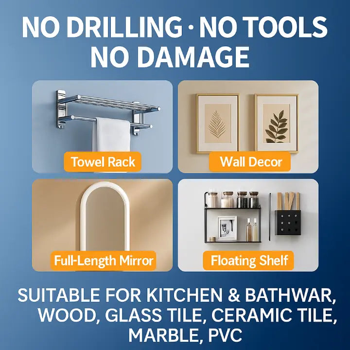 GlueMetal™ – Getestet bis 300 kg Scherfestigkeit, extrem stark & langlebig [1 + 1 Gratis]