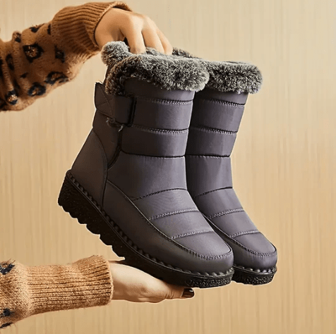 Wasserdichte Damen Winterstiefel mit warmem Futter & rutschfester Sohle