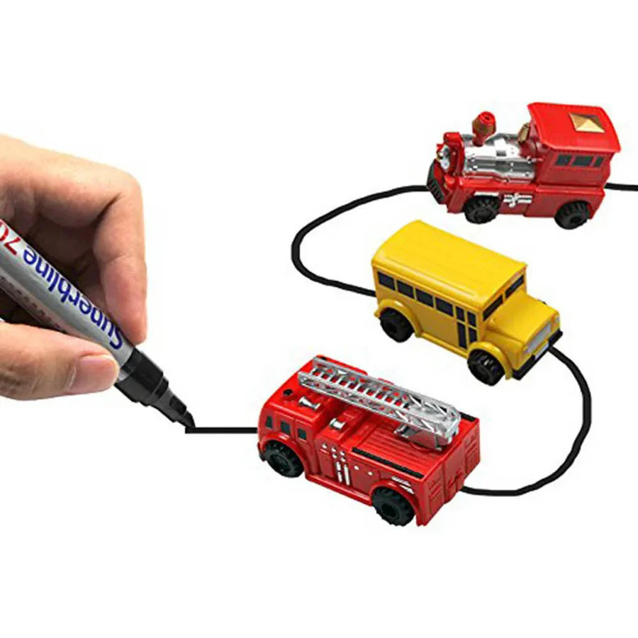 TraceRide™ – Nachvollziehbares Spielzeugauto mit Induktivstift | 50% Rabatt