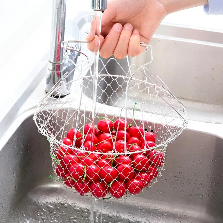 FryBasket™ – Zusammenklappbarer Kochkorb | 50% Rabatt