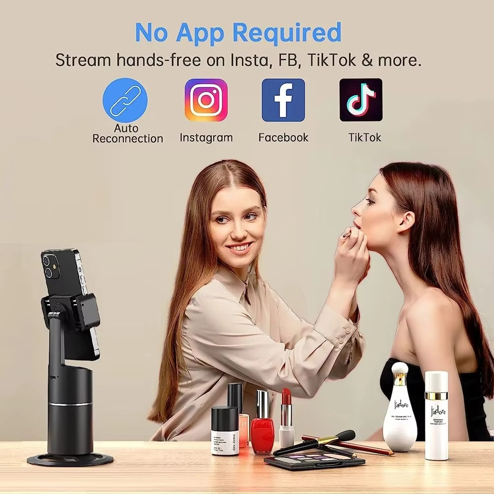 GimBot™ – Auto-Tracking Handyhalter mit 360° Gesichtserkennung & integriertem Selfie-Licht [50 % Rabatt]