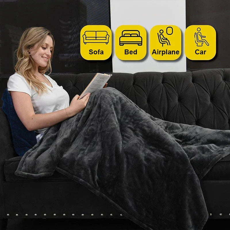 ThermaBlanket™ – Elektrische Kuscheldecke mit 6 individuell einstellbaren Heizstufen [50% Rabatt]