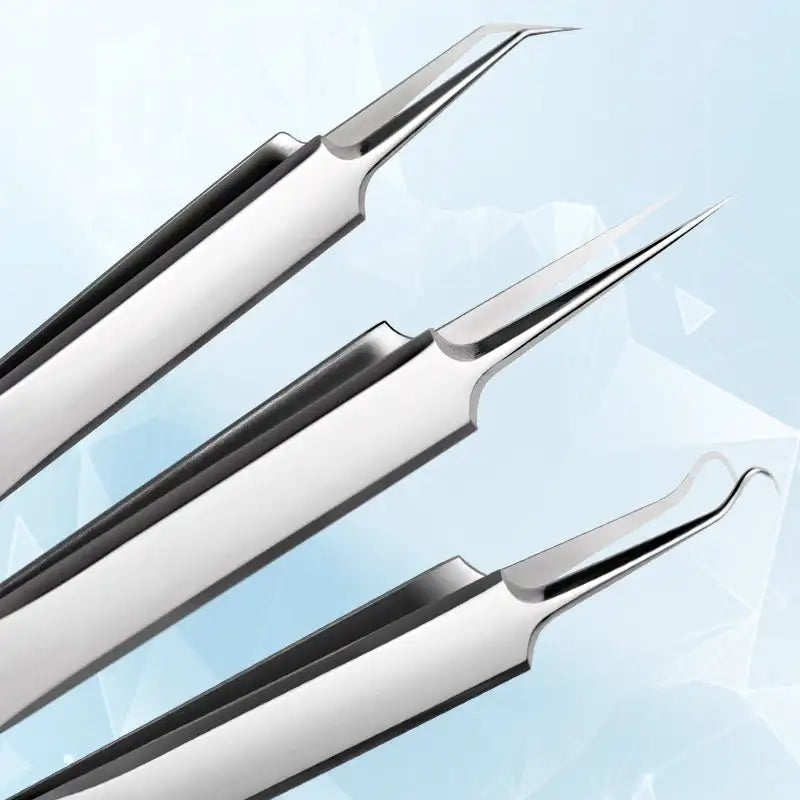 DermaTool Mitesserentferner-Set – Tiefenreinigung, Edelstahl, Hautpflege, Porenreiniger, Sicher