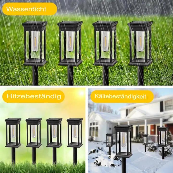 SolarGarden™ – Warmweißes Licht für Wege, Beete & stimmungsvolle Gartenakzente [1 + 1 Gratis]