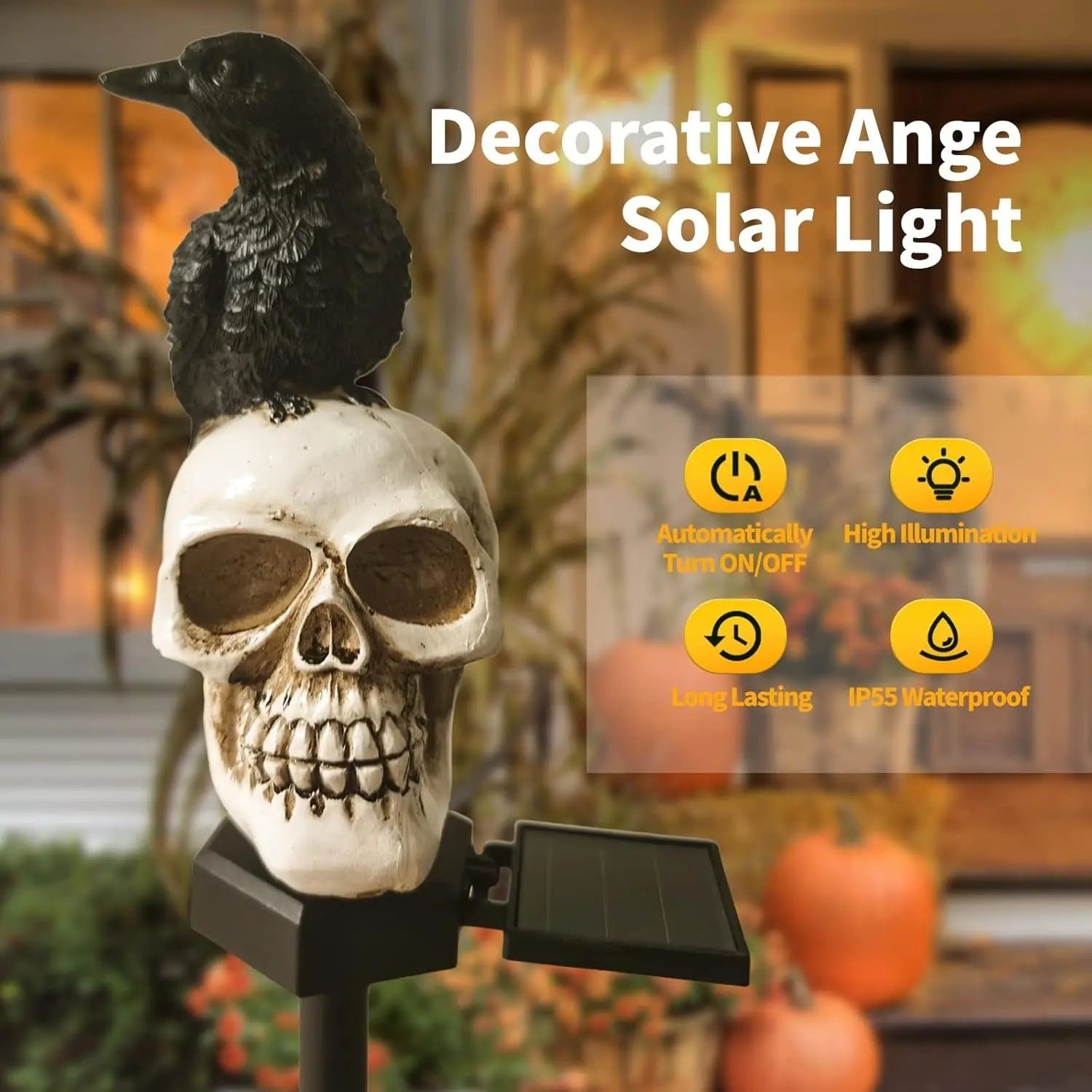 SolarSkull™ – 6–10 Stunden stabile und stimmungsvolle Nachtbeleuchtung [50 % Rabatt]
