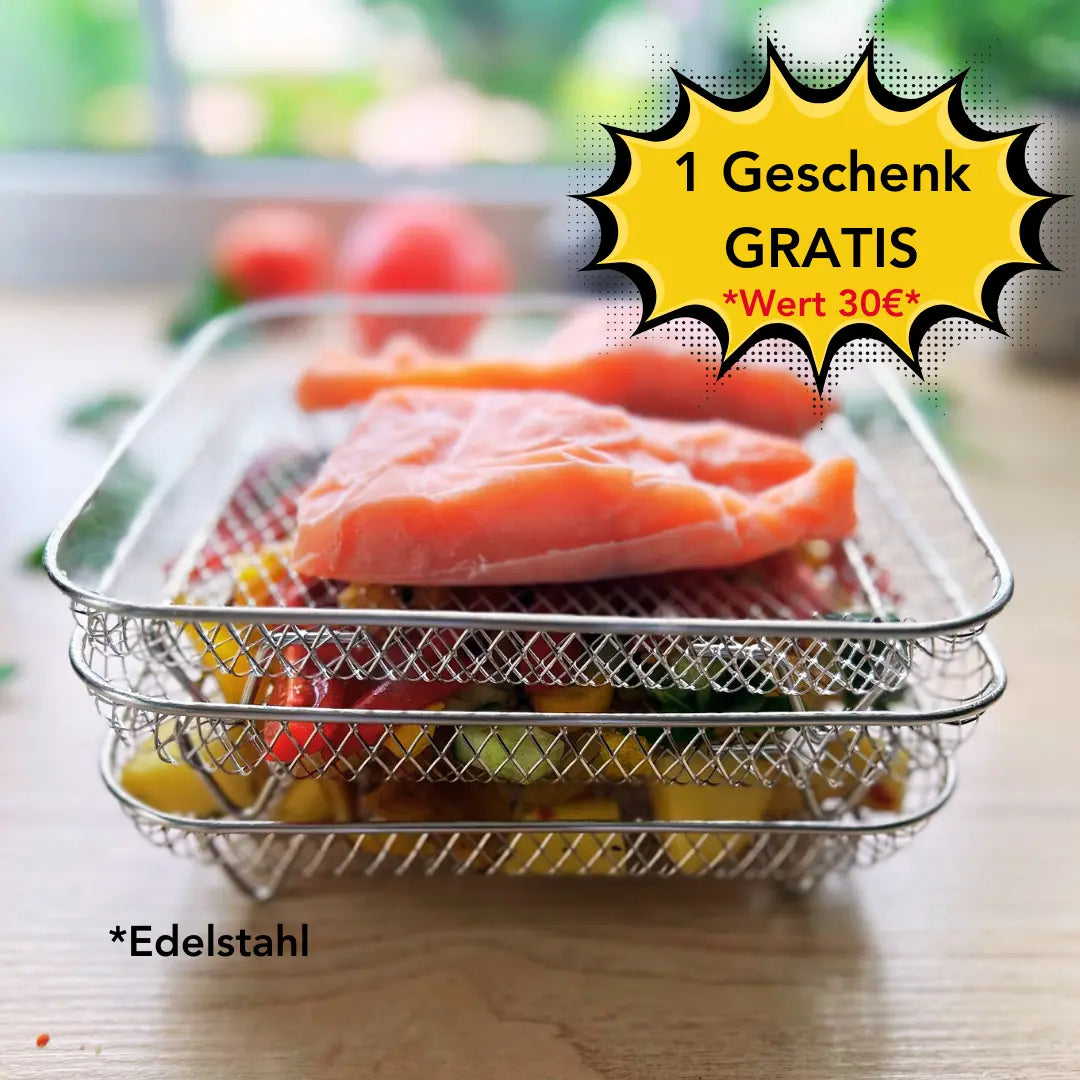 1+2 Gratis | FryBasket™ – Mehr Platz, Perfekte Garergebnisse