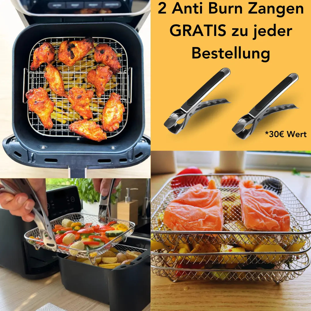 1+2 Gratis | FryBasket™ – Mehr Platz, Perfekte Garergebnisse