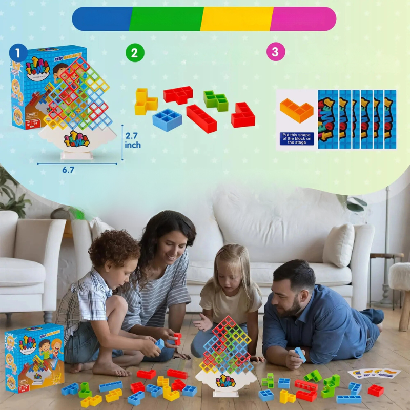 50% Rabatt | StackWipe™ - Konstruktionsspielzeug fördert die Kreativität und Geschicklichkeit