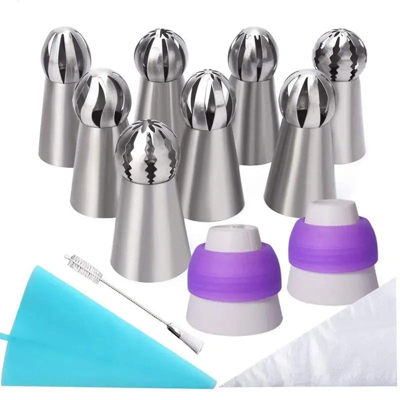 CakeOver™ - Tortendekorations-Set aus Edelstahl [4 + 4 Gratis]