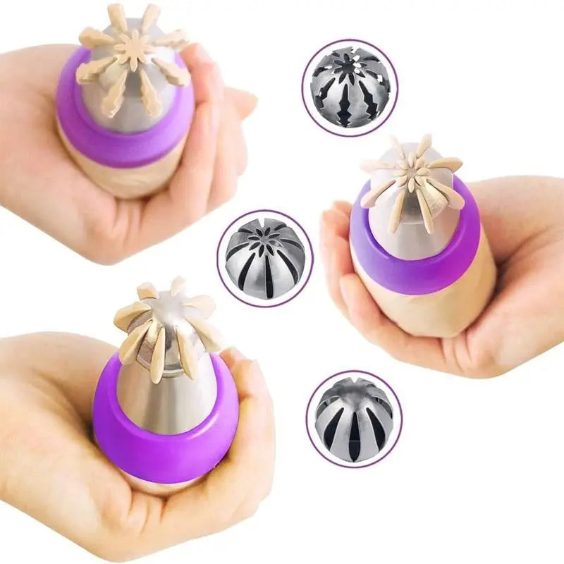 CakeOver™ - Tortendekorations-Set aus Edelstahl [4 + 4 Gratis]