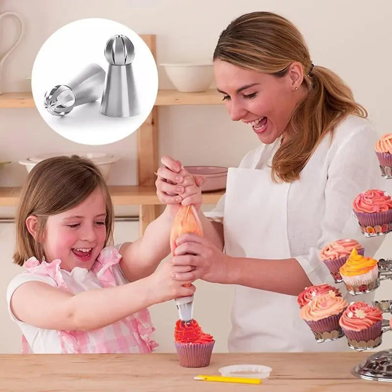 CakeOver™ - Tortendekorations-Set aus Edelstahl [4 + 4 Gratis]