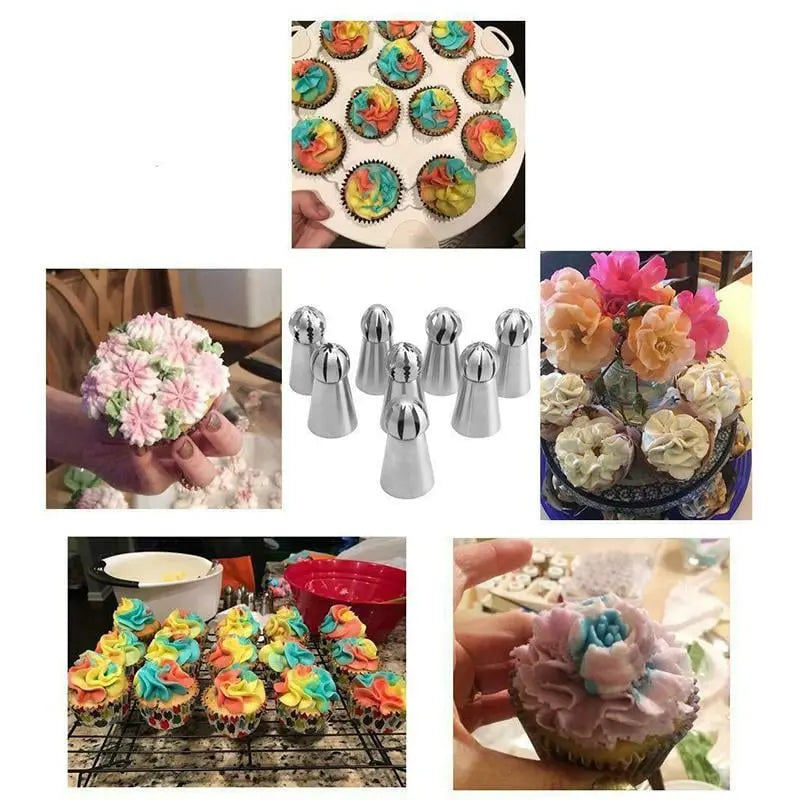 CakeOver™ - Tortendekorations-Set aus Edelstahl [4 + 4 Gratis]