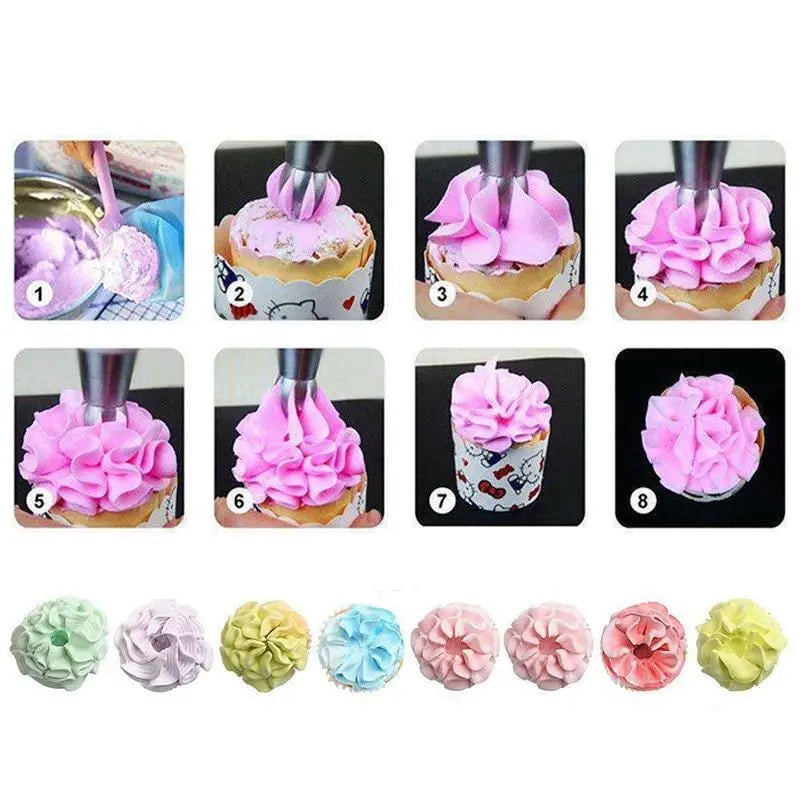CakeOver™ - Tortendekorations-Set aus Edelstahl [4 + 4 Gratis]
