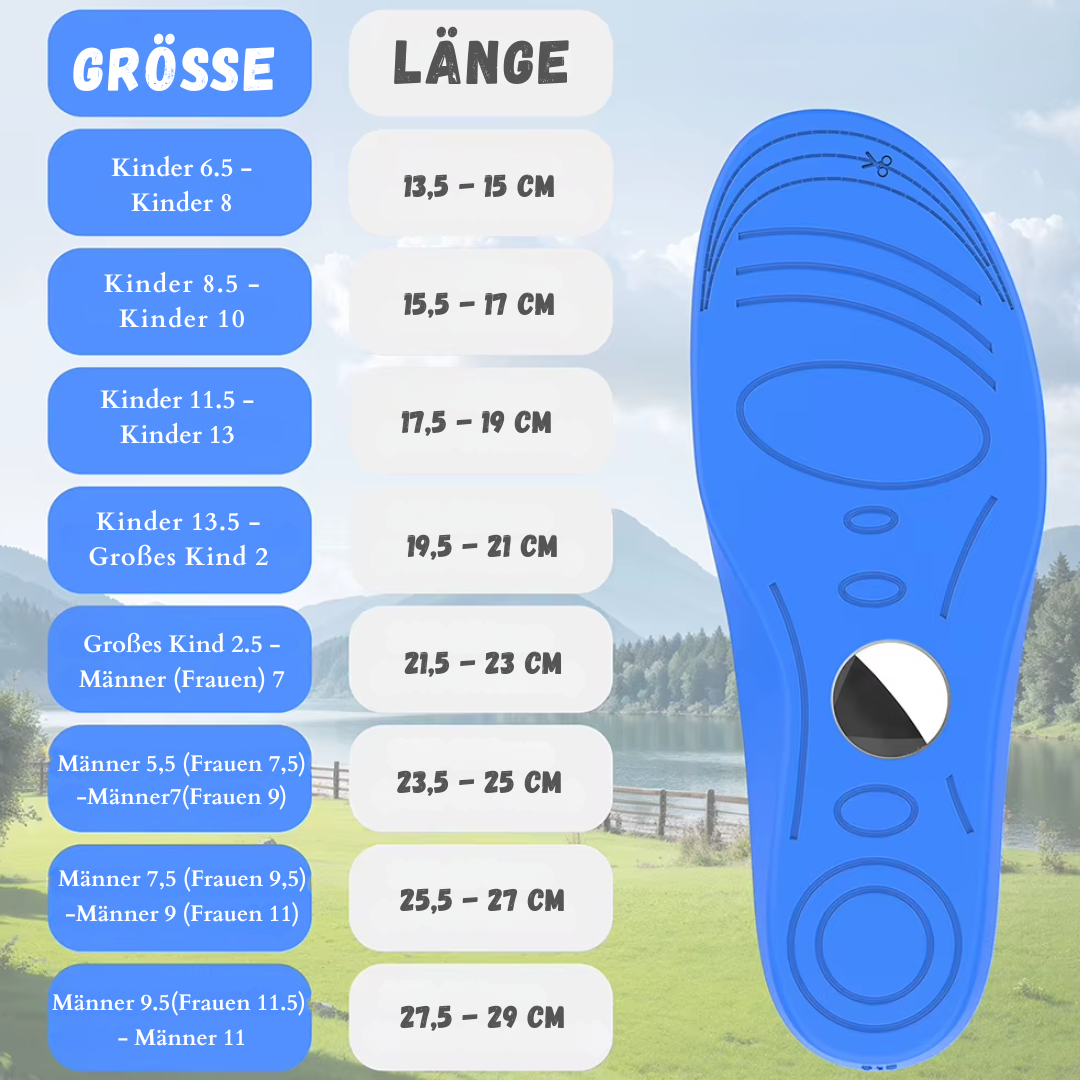 50% Rabatt | TrackStep™ - Tracking-Einlagen für Kinder und Ältere (1 Paar)