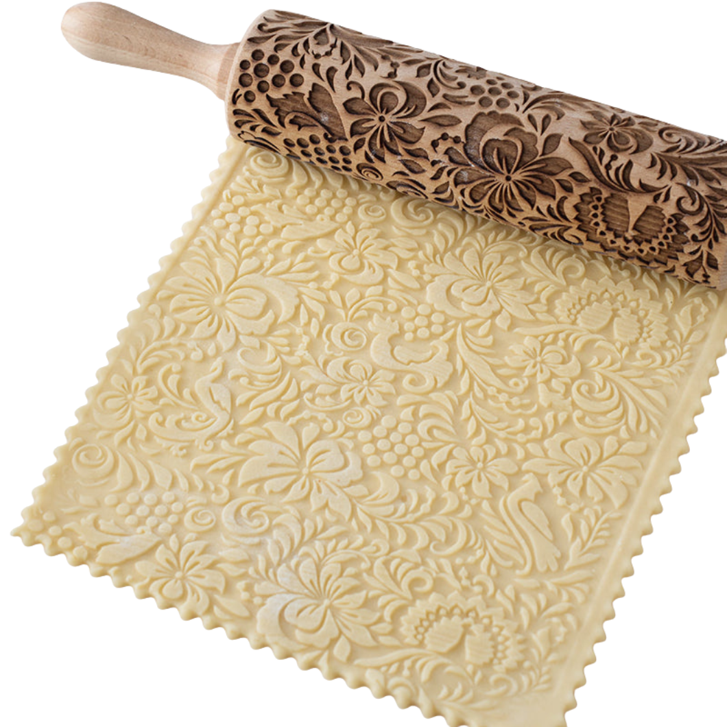 ChristRoll™ – Handgefertigt aus Buchenholz mit Weihnachtsmotiven & Ausstechformen [50% Rabatt]